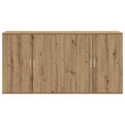Berkfield Home Sideboards 2 pcs Artisan Oak 79x38x80 cm Engineered Wood in Brown - Size: 79 x 38 x 80 cm - thumbnail 6