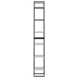 Berkfield Home 6-Tier Book Cabinet White 40x30x210 cm Engineered Wood - Size: 40 x 30 x 210 cm - thumbnail 6