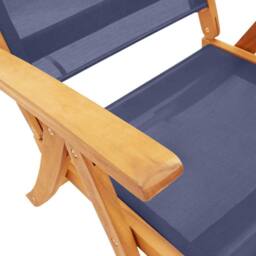 Berkfield Home Folding Garden Chairs 2 pcs Solid Wood Acacia & Textilene in Brown - thumbnail 9