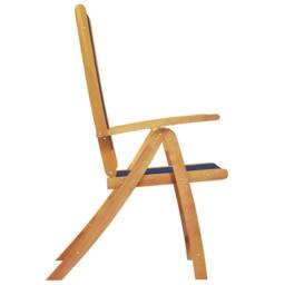 Berkfield Home Folding Garden Chairs 2 pcs Solid Wood Acacia & Textilene in Brown - thumbnail 5