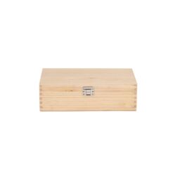 Red Hamper Two Bottle Clear Varnish Wooden Box in Brown - thumbnail 4
