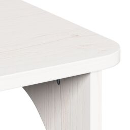 Berkfield Home Coffee Table White 80 x 50 x 31 cm Solid pine wood - thumbnail 9