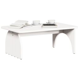 Berkfield Home Coffee Table White 80 x 50 x 31 cm Solid pine wood - thumbnail 3
