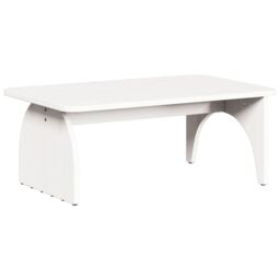 Berkfield Home Coffee Table White 80 x 50 x 31 cm Solid pine wood - thumbnail 2