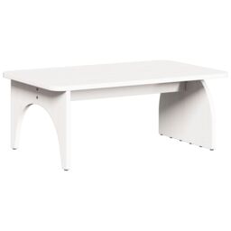 Berkfield Home Coffee Table White 80 x 50 x 31 cm Solid pine wood - thumbnail 7