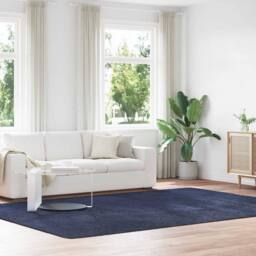 Berkfield Home Shaggy Rug High Pile NAVARRA Navy 240x340 cm Polyester - Size: Medium - thumbnail 2