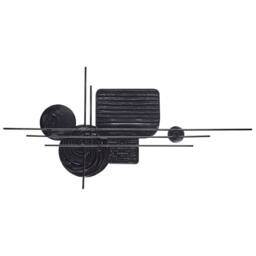 Wyld and Coco Grey Iron Hanging Wall Decor - Irregular Modern Accent - Size: 100 cm x 150 cm - thumbnail 3
