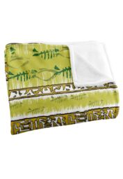 JQ Licensing Jl-Jp Tiki Tropical Yellow Pattern Silky Touch Super Soft Throw Blanket 152 X 127 cm in White - thumbnail 3