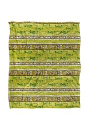 JQ Licensing Jl-Jp Tiki Tropical Yellow Pattern Silky Touch Super Soft Throw Blanket 152 X 127 cm in White