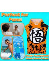 Dragon Ball Towelling Poncho in Orange - thumbnail 3