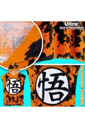 Dragon Ball Towelling Poncho in Orange - thumbnail 4