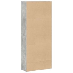 Berkfield Home Book Cabinet Concrete Grey 80x30x189 cm Engineered Wood - Size: 80 x 30 x 189 cm - thumbnail 6