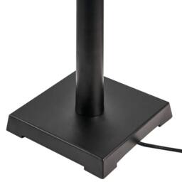 Wyld and Coco Table Lamp - Black Iron Base White Fabric Shade - thumbnail 6