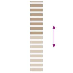 Berkfield Home Elegant Zebra Blind Sand Brown 45x230 cm Fabric Width 40.9 cm Pol - thumbnail 5