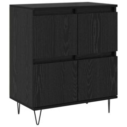 Berkfield Home Sideboard with Storage with Door Black 60 x 35 x 70 cm Engineered wood - thumbnail 2