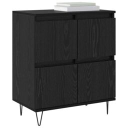 Berkfield Home Sideboard with Storage with Door Black 60 x 35 x 70 cm Engineered wood - thumbnail 3