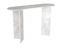 Vente-unique Console - White Marble Effect - TOPANIA - thumbnail 5