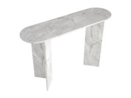 Vente-unique Console - White Marble Effect - TOPANIA - thumbnail 6