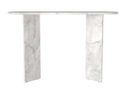Vente-unique Console - White Marble Effect - TOPANIA - thumbnail 4