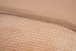 Rapport Home Luxury Waffle Teddy Polyester Fleece Duvet Cover Set with Pillowcase in Beige - Size: King - thumbnail 2