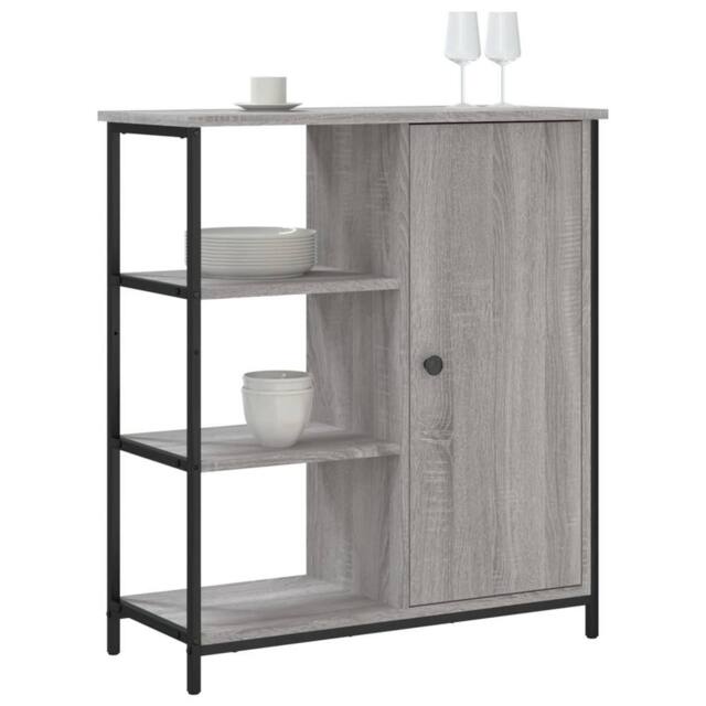 Berkfield Home Sideboard Grey Sonoma 70x30x80 cm Engineered Wood - Size: 70 x 30 x 80 cm - image 1
