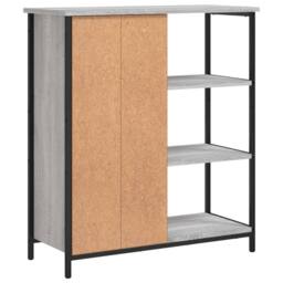 Berkfield Home Sideboard Grey Sonoma 70x30x80 cm Engineered Wood - Size: 70 x 30 x 80 cm - thumbnail 8