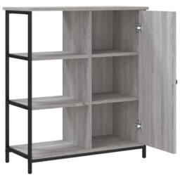 Berkfield Home Sideboard Grey Sonoma 70x30x80 cm Engineered Wood - Size: 70 x 30 x 80 cm - thumbnail 5