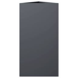 Berkfield Home Durable Garden Planter Anthracite Triangular 40x34.5x70 cm Steel in Charcoal - thumbnail 5
