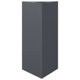 Berkfield Home Durable Garden Planter Anthracite Triangular 40x34.5x70 cm Steel in Charcoal - thumbnail 3