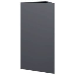 Berkfield Home Durable Garden Planter Anthracite Triangular 40x34.5x70 cm Steel in Charcoal - thumbnail 6