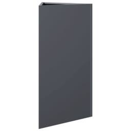 Berkfield Home Durable Garden Planter Anthracite Triangular 40x34.5x70 cm Steel in Charcoal - thumbnail 4