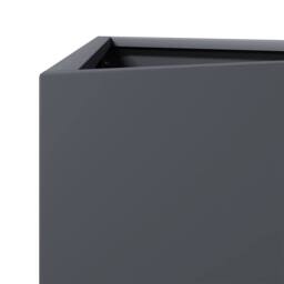 Berkfield Home Durable Garden Planter Anthracite Triangular 40x34.5x70 cm Steel in Charcoal - thumbnail 7