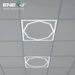 ENER-J Pack of 4 600x600mm LED Light with PD Design 40W Cool White Frame Bord - thumbnail 5