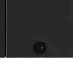 Berkfield Home LED Bathroom Mirror Cabinet 89x14x62 cm in Black - Size: 89 x 14 x 62 cm - thumbnail 7