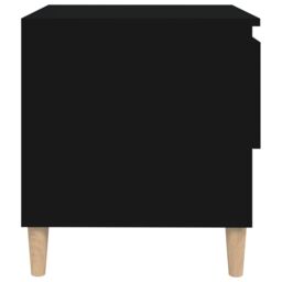 Berkfield Home Bedside Tables 2 pcs Black 50x46x50 Engineered Wood - thumbnail 6