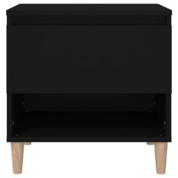 Berkfield Home Bedside Tables 2 pcs Black 50x46x50 Engineered Wood - thumbnail 5