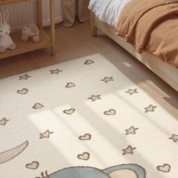 THE RUGS Adventures Kids Rug Little Ellie Cream Multicolour Kids Bedroom Rug - Size: 160 cm x 235 cm - thumbnail 2