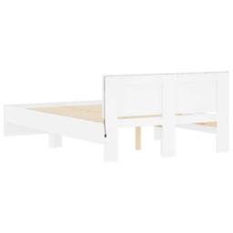 Berkfield Home Bed Frame with LED without Mattress White 135x190 cm Double - thumbnail 9