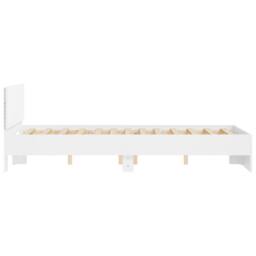 Berkfield Home Bed Frame with LED without Mattress White 135x190 cm Double - thumbnail 8
