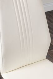 FurnitureboxUK Giovani Grey White Modern High Gloss & Glass Dining Table & 4 Willow Chairs Set in Off-White - thumbnail 4