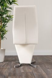 FurnitureboxUK Giovani Grey White Modern High Gloss & Glass Dining Table & 4 Willow Chairs Set in Off-White - thumbnail 8