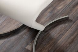 FurnitureboxUK Giovani Grey White Modern High Gloss & Glass Dining Table & 4 Willow Chairs Set in Off-White - thumbnail 6