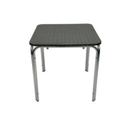 NESTLUNE Aluminium Cafe Sets, Aluminium Bistro Furniture Sets in Silver - Size: 100 cm x 15 cm - thumbnail 4