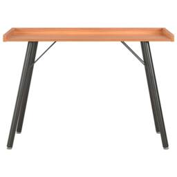 Berkfield Home Modern Desk Brown 90x50x79 cm - Size: 90 x 50 x 79 cm - thumbnail 3