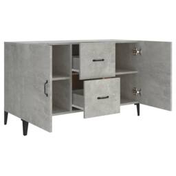 Berkfield Home Sideboard Concrete Grey 100x36x60 cm Engineered Wood - Size: 100 x 36 x 60 cm - thumbnail 7