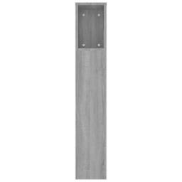 Berkfield Home Headboard Cabinet Grey Sonoma 220x18.5x104.5 cm - thumbnail 5
