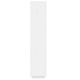 Berkfield Home Beautiful Book Cabinet/Room Divider White 40x35x167 cm Solid Wood Pine - Size: 40 x 35 x 167 cm - thumbnail 6