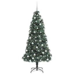 Berkfield Home Artificial Pre-lit Christmas Tree with Ball Set Green 180 cm - thumbnail 3