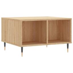 Berkfield Home Modern Coffee Table Sonoma Oak 60x50x36.5 cm Engineered Wood in Brown - thumbnail 3