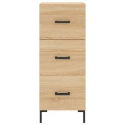 Berkfield Home Sideboard Sonoma Oak 34.5x34x90 cm Engineered Wood in Brown - thumbnail 6